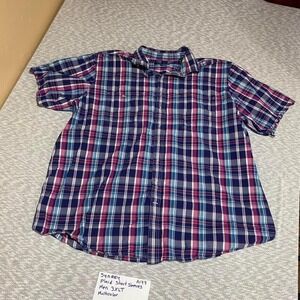 Synrgy multicoloured plaid button up shirt men 3XL. SKU-A177 #plaid #menswear